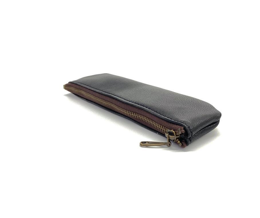 革工房いんのしま 山羊革ファスナーペンケース【色：クロ】【文房具 雑貨 日用品 人気 おすすめ】