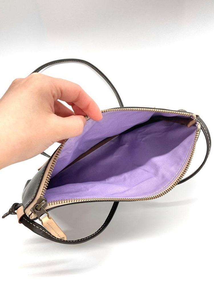 革工房いんのしま 牛革サコッシュ横型【色：チョコ】【雑貨 日用品 人気 おすすめ】