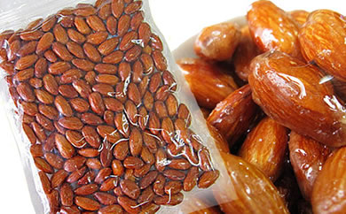 【5袋】あめがけアーモンド200ｇ【アーモンド ナッツ あめがけ おつまみ おやつ 健康食品 美容 小分け たっぷり 大容量 家庭用 広島県 尾道市】