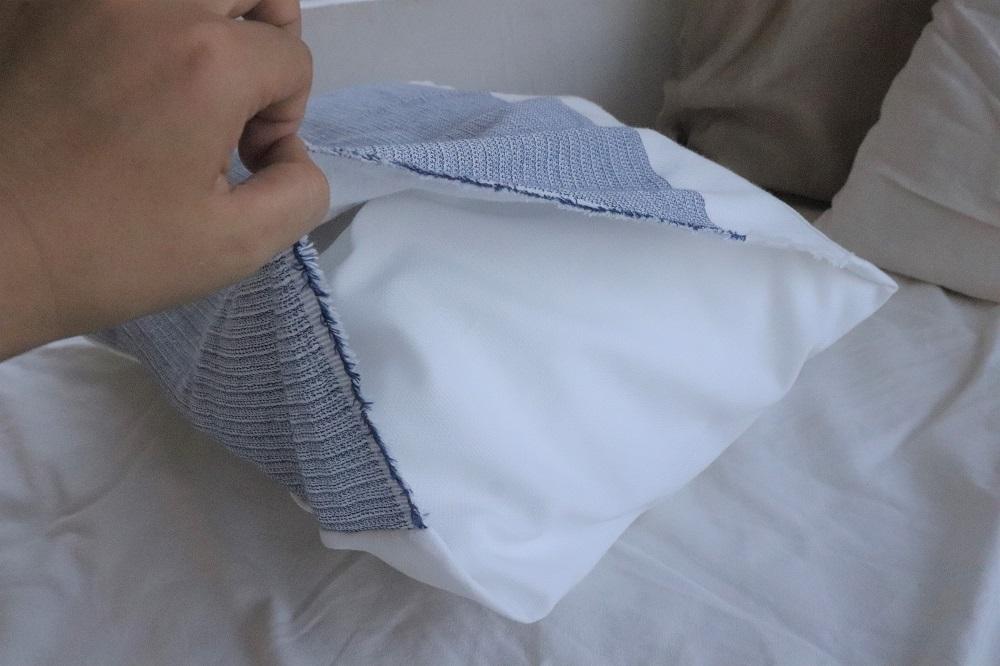 ダブルガーゼ・リバーシブル枕カバー オーガニックコットン100％【寝具 枕 柔らかい 肌に優しい ガーゼ生地 おすすめ 広島県 尾道市】