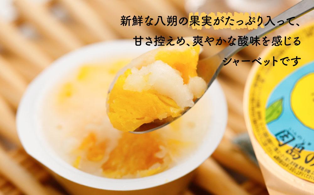 因島のはっさくシャーベット(未凍結）（75g×12個）【ひろしま銘菓 スウィーツ 菓子 贈り物 土産 広島県 尾道市】