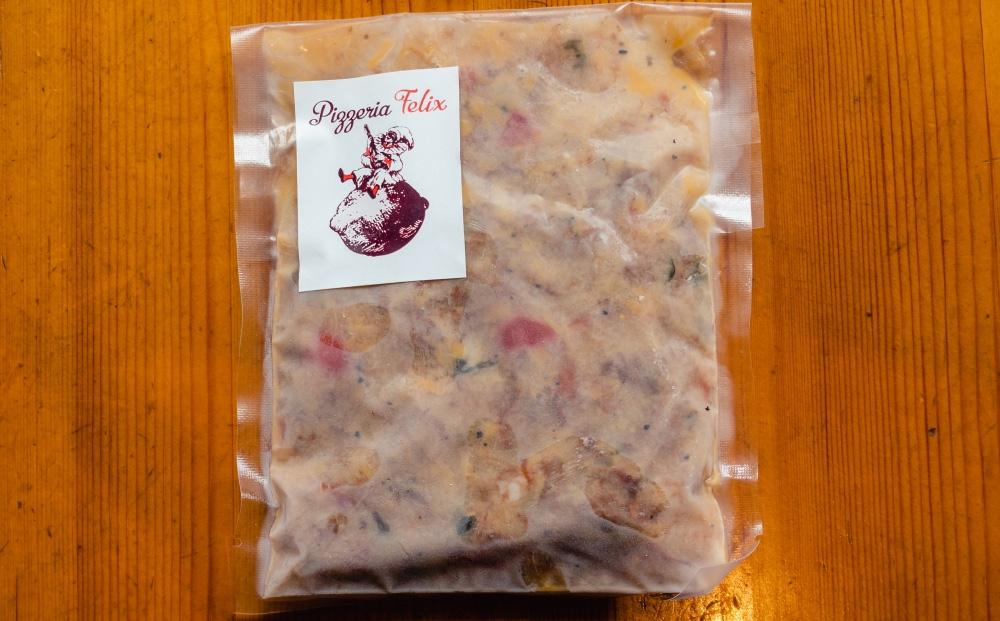 Pizzeria Felix おすすめパスタソース ジェノベーゼ 4食【約200ｇ 冷凍 家族 誕生日 お祝い 記念日 おうちごはん 家 ごちそう イタリアン 贈り物 ギフト 尾道市 尾道 広島】