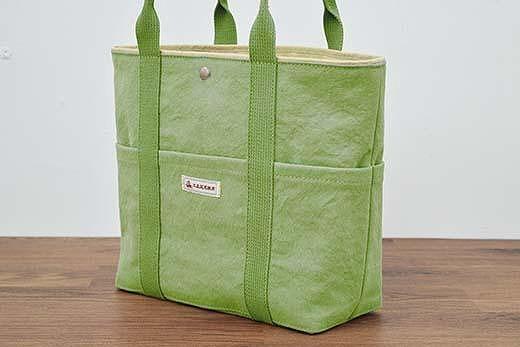 【尾道帆布】コンパクトで丈夫！｜トートバッグ丸（若草）【尾道 はんぷ バッグ トートバッグ かばん 特産品 シンプル ファッション 人気 おすすめ 広島県  尾道市】