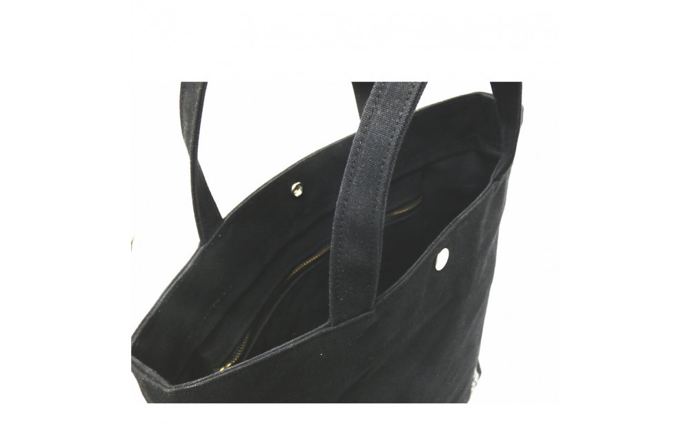 TR-A4縦（A4ファイル対応）黒［尾道 帆布鞄 彩工房］