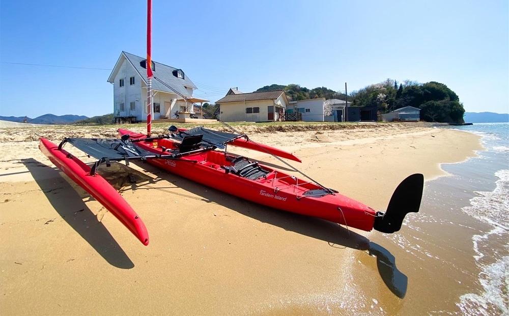 【広島・尾道】百島でトリマランカヤック体験 | 2時間利用【マリンスポーツ 観光 旅行 チケット 利用券 しまなみ 瀬戸内 リゾート　離島 おすすめ 広島県 尾道市】