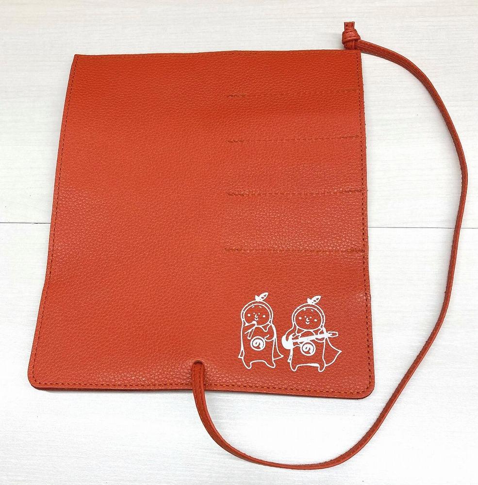 革工房いんのしまはっさくんユニット牛革ロールペンケース(色:オレンジ)【レザー 筆入れ ギフト 贈り物 プレゼント 人気 おすすめ 広島県  尾道市】