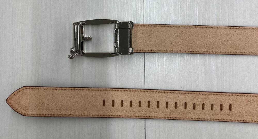 革工房いんのしまスマートロック式牛革 ベルト(色:チョコ)【レザー 小物 ファッション ギフト 贈り物 プレゼント 人気 おすすめ 広島県  尾道市】