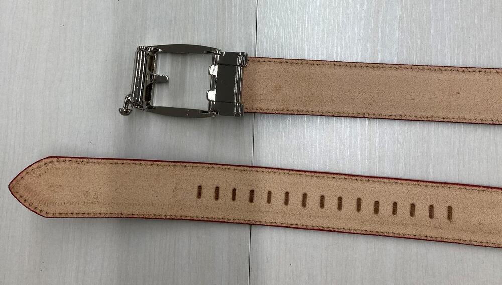 革工房いんのしまスマートロック式牛革 ベルト(色:ワイン)【レザー 小物 ファッション ギフト 贈り物 プレゼント 人気 おすすめ 広島県  尾道市】