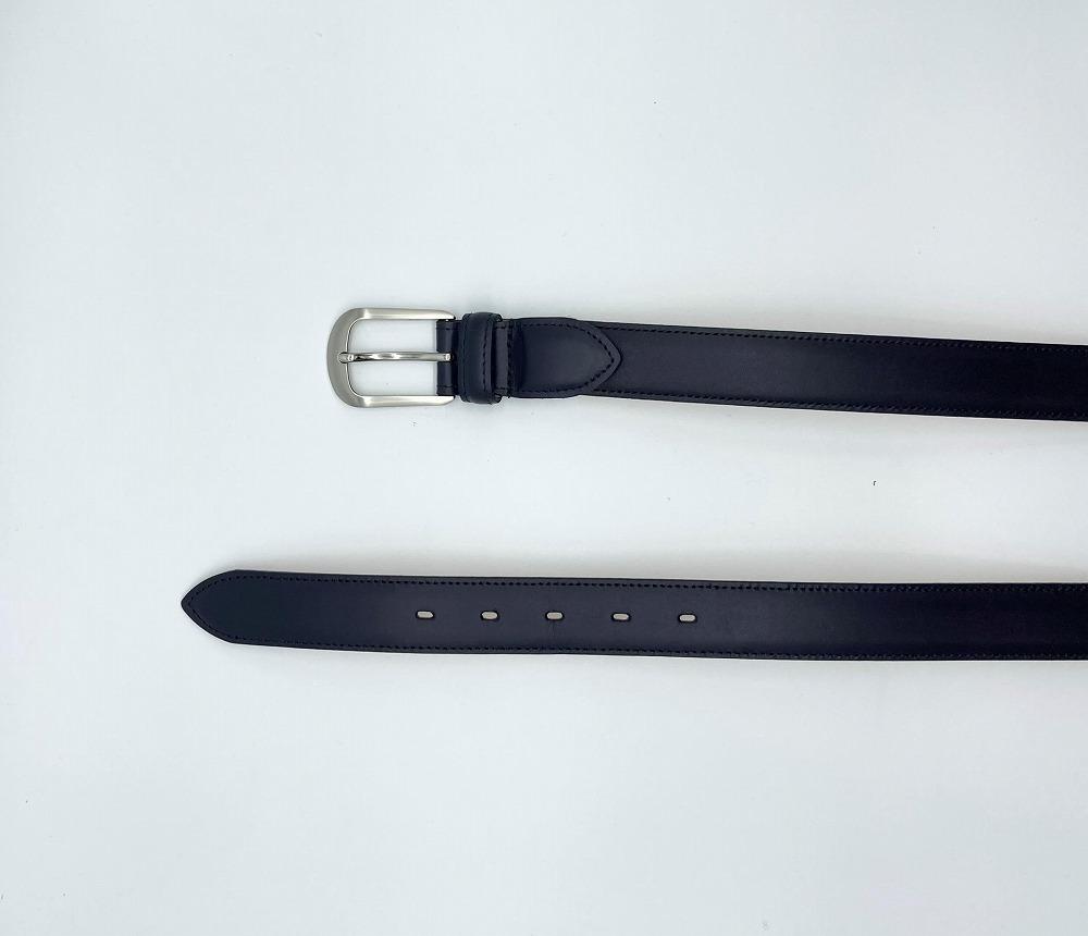 革工房いんのしま牛革盛り上げタイプ ベルト(色:紺)【レザー 小物 ファッション ギフト 贈り物 プレゼント 人気 おすすめ 広島県  尾道市】