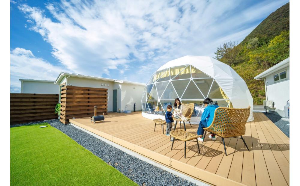 瀬戸内海の絶景グランピング「LEMON FARM GLAMPING しまなみ」宿泊補助券 60,000円分