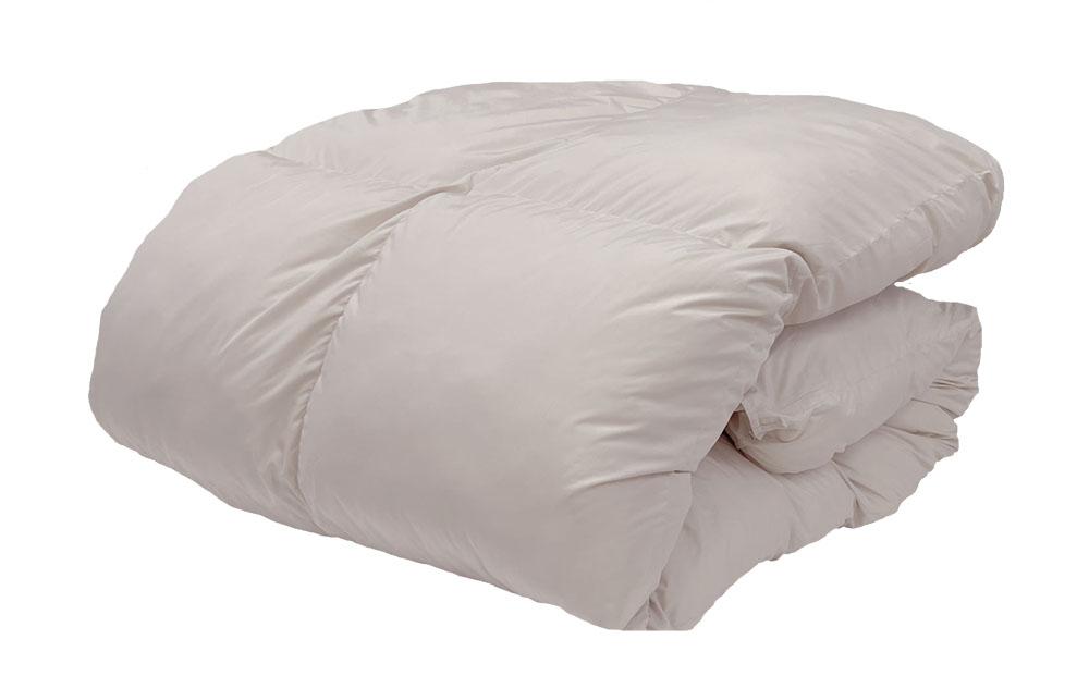 おのみちdown　羽毛合い掛け　中厚ふとん（S)【アイボリー】