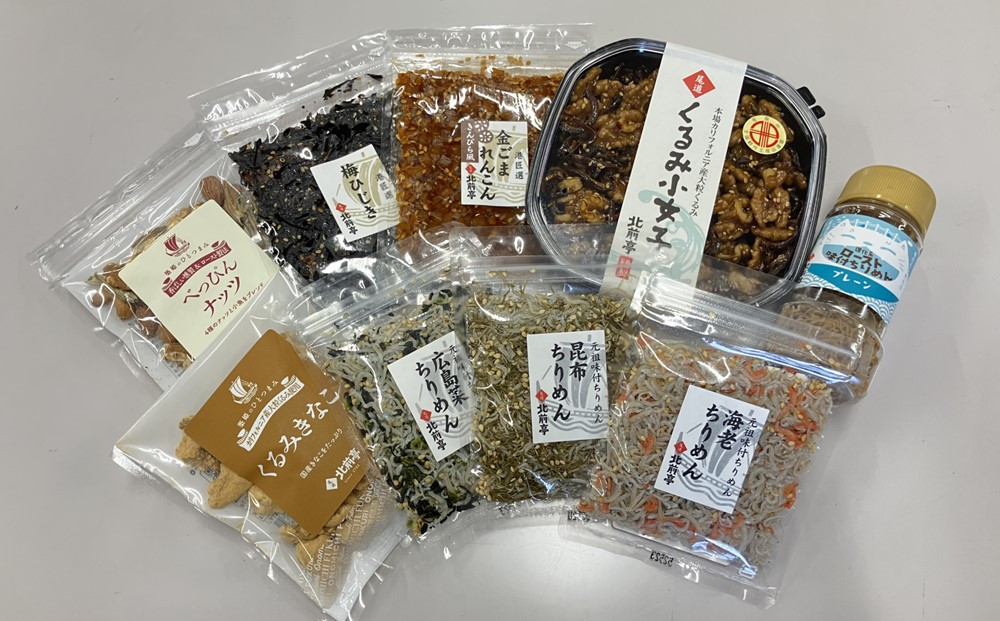 創業220年　老舗の自信作！味付ちりめん・佃煮詰合せ【ギフト 贈答 贈り物 広島菜  味付ちりめん 佃煮セット 詰め合わせ 人気 おすすめ 広島県  尾道市】