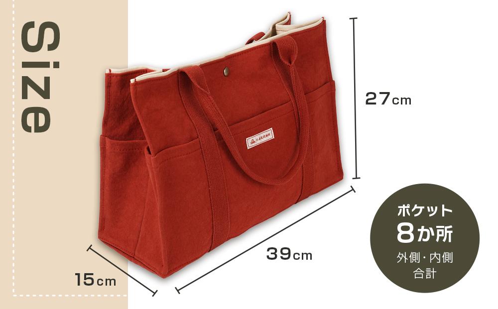 【尾道帆布】丈夫で使いやすい｜ショルダートート（レンガ）【尾道 はんぷ バッグ トートバッグ かばん 特産品 シンプル ファッション 人気 おすすめ 広島県  尾道市】