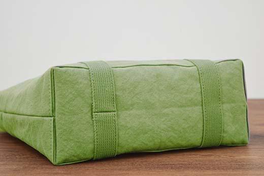 【尾道帆布】コンパクトで丈夫！｜トートバッグ丸（若草）【尾道 はんぷ バッグ トートバッグ かばん 特産品 シンプル ファッション 人気 おすすめ 広島県  尾道市】