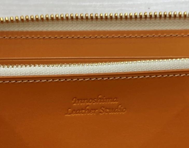 【限定８個】革工房いんのしま　銀すり　長財布　色：キャメル