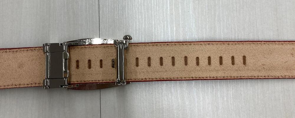 革工房いんのしまスマートロック式牛革 ベルト(色:ワイン)【レザー 小物 ファッション ギフト 贈り物 プレゼント 人気 おすすめ 広島県  尾道市】