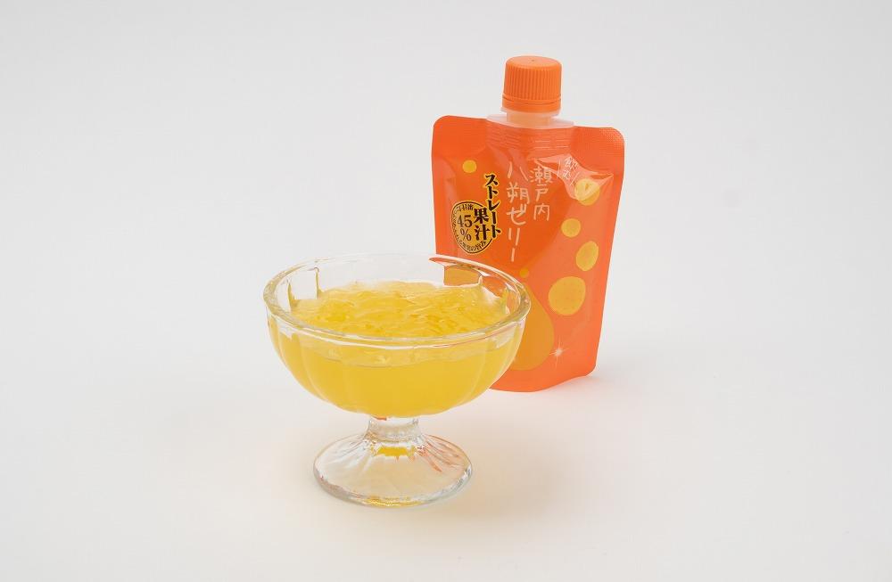 飲む瀬戸内八朔ゼリー【140g×24個 はっさく ストレス果汁 フルーツ 柑橘 甘酸っぱい パウチ セット おやつ お土産 瀬戸内 広島 尾道市】