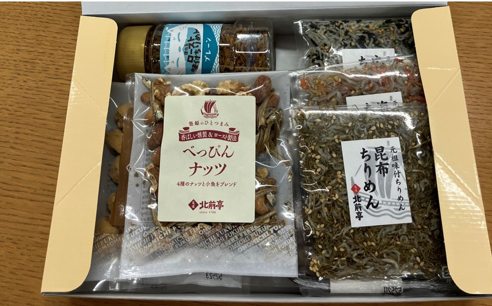 創業220年　老舗の自信作！味付ちりめん・佃煮詰合せ【ギフト 贈答 贈り物 広島菜  味付ちりめん 佃煮セット 詰め合わせ 人気 おすすめ 広島県  尾道市】