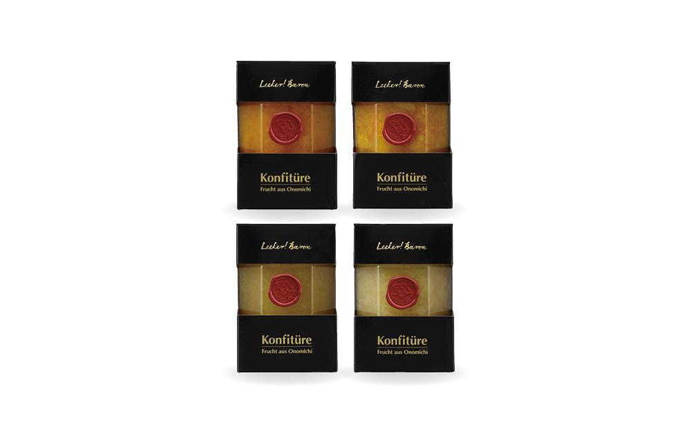 特選！尾道産　旬の果物のジャム　4本セット