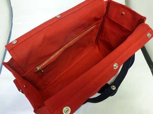 miniーKOGU A4　水色/紺　2WAY（手提げ・ショルダー）［尾道 帆布鞄 彩工房］