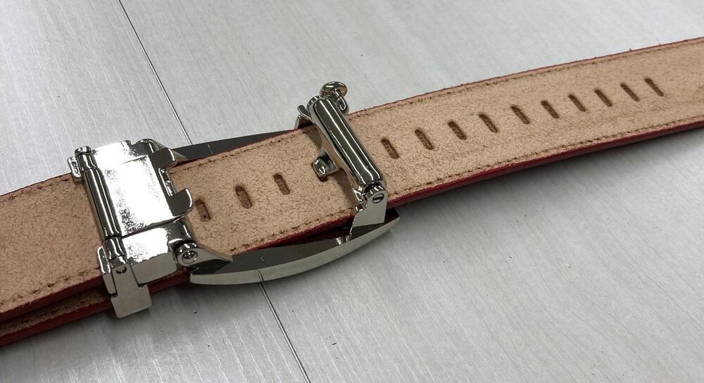 革工房いんのしまスマートロック式牛革 ベルト(色:ワイン)【レザー 小物 ファッション ギフト 贈り物 プレゼント 人気 おすすめ 広島県  尾道市】