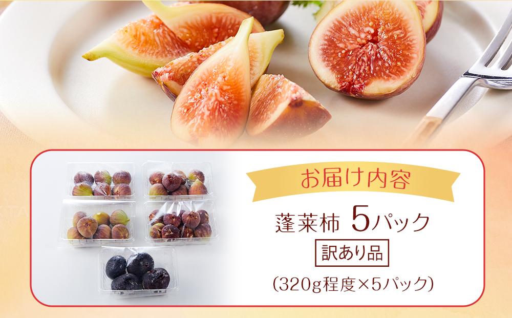 【先行予約】【尾道特産・秋の味覚！しまのいちぢく（訳あり品）】瀬戸内・因島の蓬莱柿（ほうらいし）約320g×5パック【9月より配送】【フルーツ 果物 くだもの 食品 人気 おすすめ】