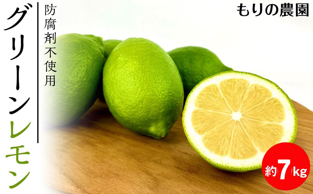 【レモン島から贈る】安心の国産グリーンレモン7kg 2025年10月下旬より発送予定