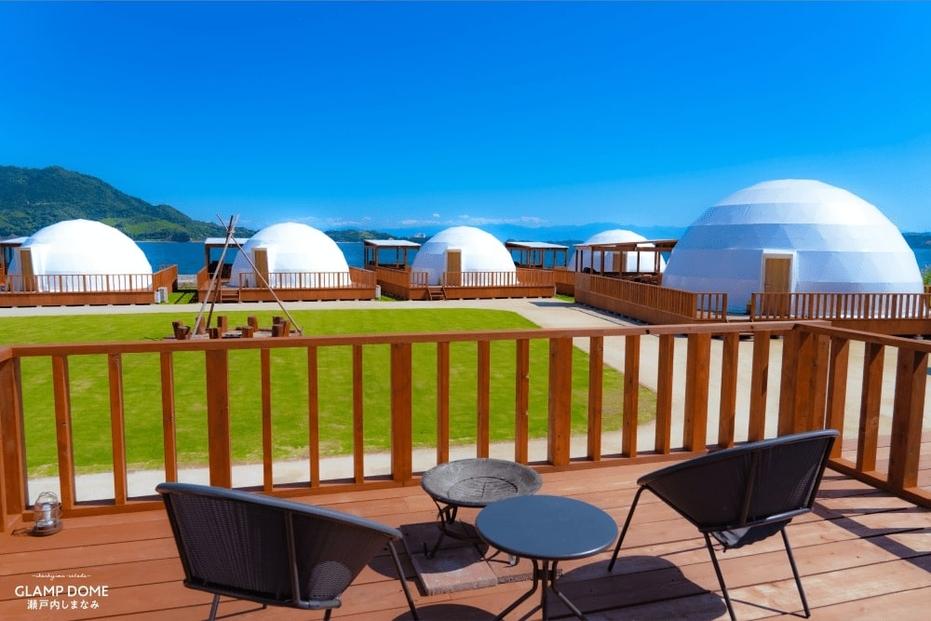 グランドーム瀬戸内しまなみ　グランピング宿泊ギフト券（3000円分）【宿泊券 旅行 クーポン チケット トラベル しまなみ海道 リゾート グランピング 広島県 尾道市】