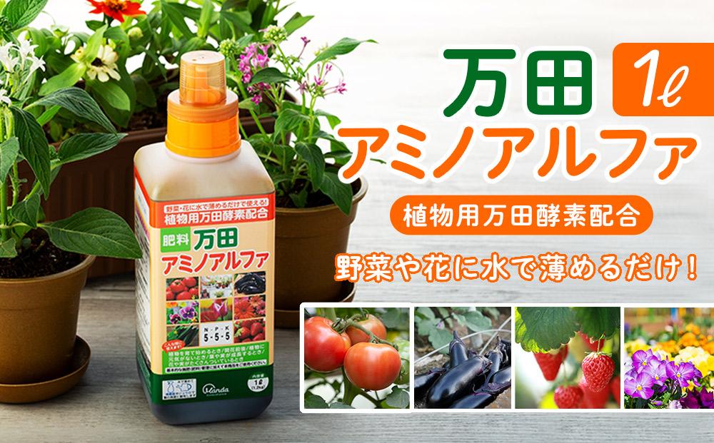 万田アミノアルファ　1L【肥料 植物 酵素 万田酵素 万田発酵 有機 国産 野菜 まんだこうそ おすすめ 人気 広島県 尾道市】