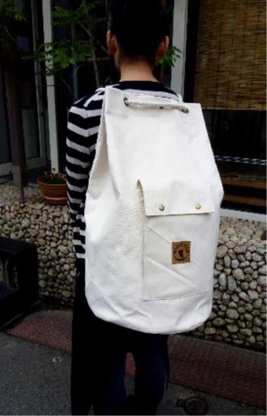 帆布マリンリュック（大）２WAY（手提げ・リュック）[尾道 帆布鞄 彩工房]【尾道 はんぷ バッグ かばん 特産品 シンプル ファッション 人気 おすすめ 広島県  尾道市】