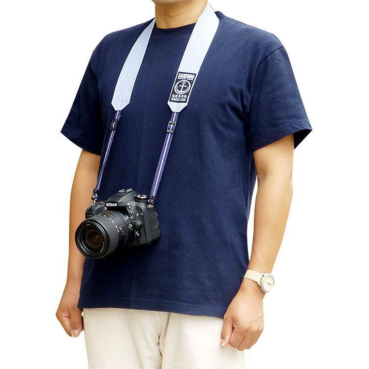 【尾道帆布】X【真田紐】40mm幅 一眼レフ用ネックストラップ（深緑）[尾道 帆布鞄 彩工房]【尾道 はんぷ ネックストラップ 特産品 シンプル ファッション 人気 おすすめ 広島県  尾道市】