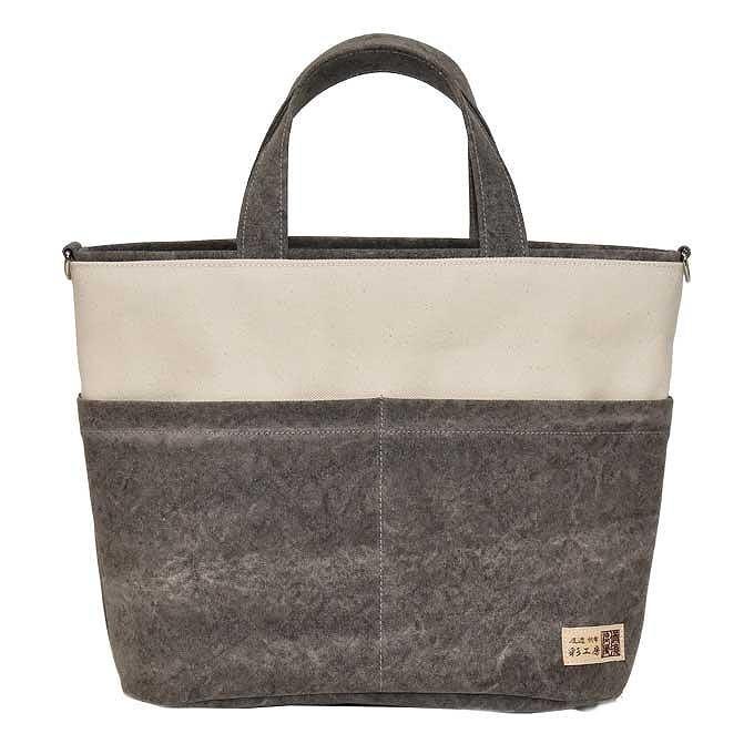 備後浪漫　Toppo-R 墨 2WAY［尾道 帆布鞄 彩工房］【尾道 はんぷ バッグ トートバッグ かばん 特産品 シンプル ファッション 人気 おすすめ 広島県  尾道市】