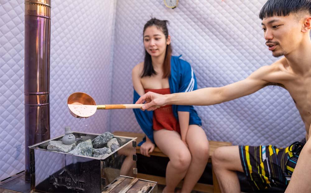 【広島・尾道】 百島のビーチでテントサウナ | 2時間利用【マリンスポーツ 観光 旅行 チケット 利用券 しまなみ 瀬戸内 リゾート　離島 おすすめ 広島県 尾道市】