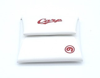 カープ×はっさくんコラボコインケース 白【革工房いんのしま 牛革 カープ はっさくん コインケース】
