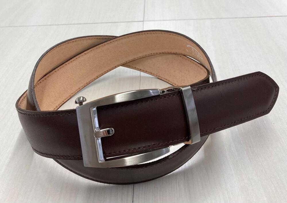 革工房いんのしまスマートロック式牛革 ベルト(色:チョコ)【レザー 小物 ファッション ギフト 贈り物 プレゼント 人気 おすすめ 広島県  尾道市】