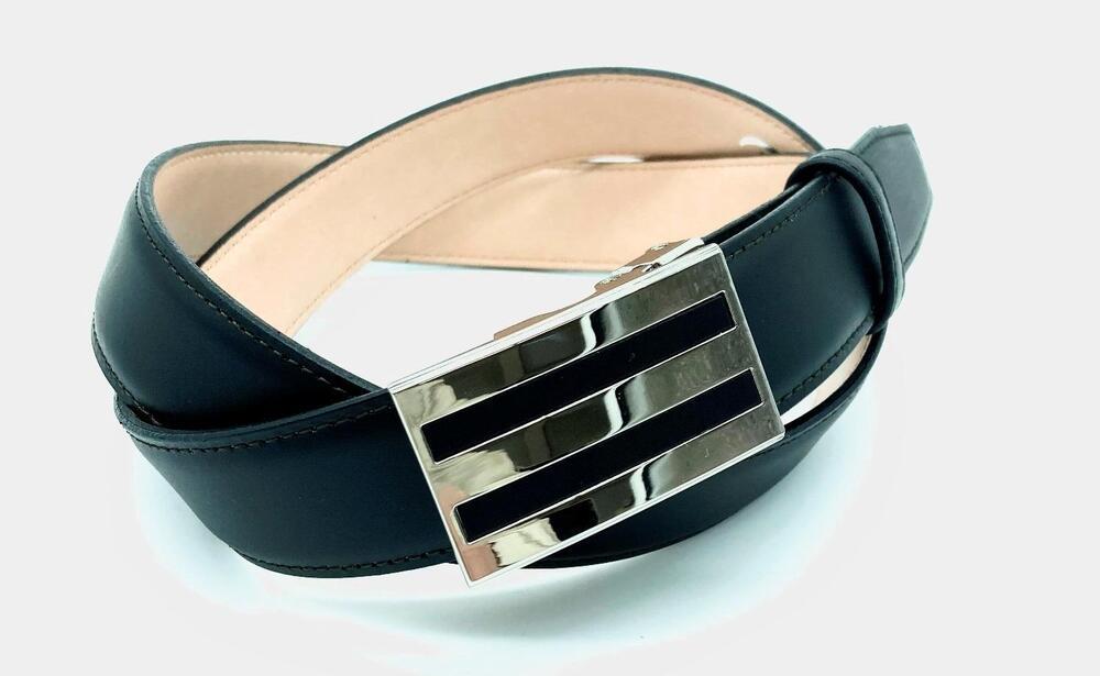 革工房いんのしま姫路産牛革フィットベルト(黒)M寸【レザー 小物 ファッション ギフト 贈り物 プレゼント 人気 おすすめ 広島県  尾道市】