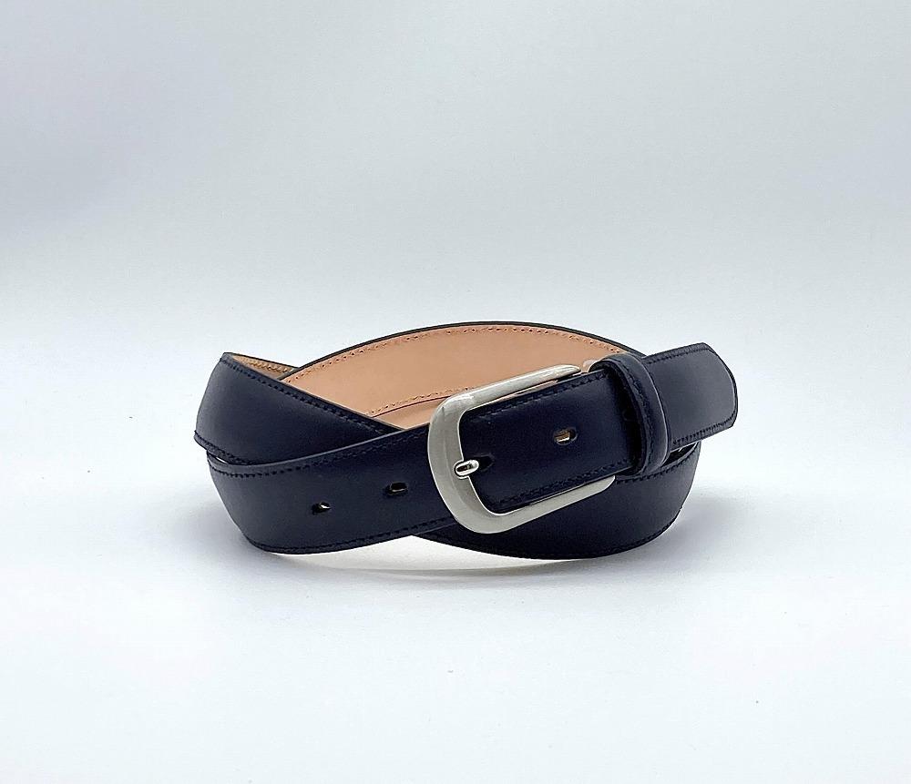 革工房いんのしま牛革盛り上げタイプ ベルト(色:紺)【レザー 小物 ファッション ギフト 贈り物 プレゼント 人気 おすすめ 広島県  尾道市】