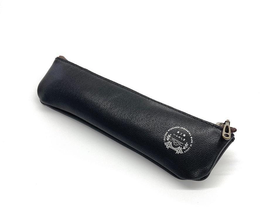 革工房いんのしま 山羊革ファスナーペンケース【色：クロ】【文房具 雑貨 日用品 人気 おすすめ】