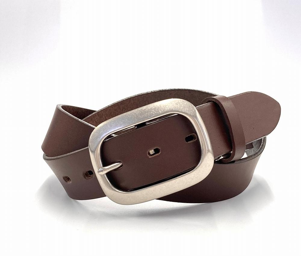 ★(金具タイプE)革工房いんのしま牛革一枚革ベルト【色:チョコ】 M寸【雑貨 日用品 人気 おすすめ】
