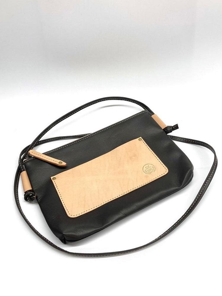 革工房いんのしま 牛革サコッシュ横型【色：チョコ】【雑貨 日用品 人気 おすすめ】