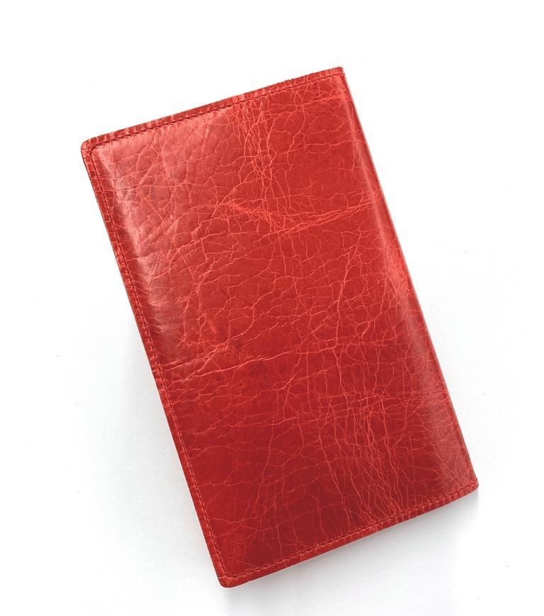 革工房いんのしま シワが楽しめる牛革ブックカバー新書本サイズ(色：赤)【文房具 雑貨 日用品 人気 おすすめ】