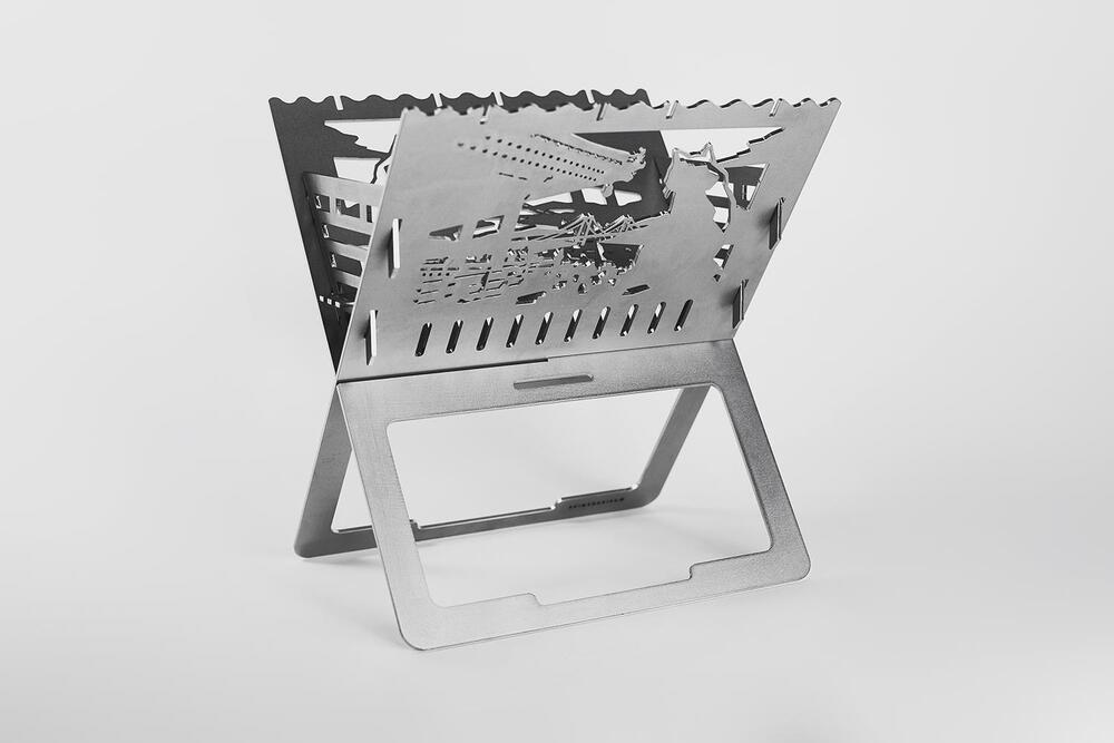 焚火台 ［尾道×麻ノ葉］【焚き火 たき火 アウトドア キャンプ おしゃれ グッズ おすすめ 広島県 尾道市】