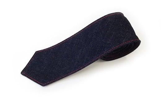 ネクタイ 【せとうちブルー／レッドステッチ】福山産デニム使用 デニムネクタイ 広島県福山市/office ROBE DE SETOUCHI ネクタイ プレゼント ギフト デニム メンズ [BAAF016]