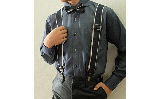 ネクタイ 蝶ネクタイ＆サスペンダーセット selvedge series《セルビッジ シリーズ》 広島県福山市/office ROBE DE SETOUCHI ネクタイ サスペンダー デニム メンズ 男性 ギフト プレゼント [BAAF017]