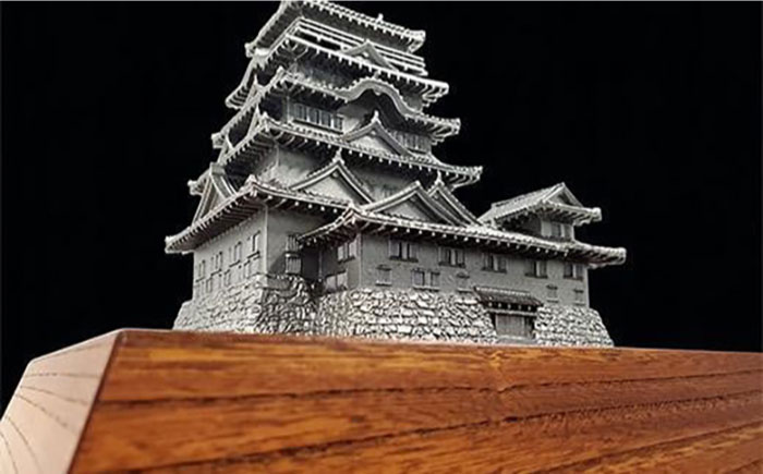 インテリア 置物 福山城 1/250スケール 広島県福山市/株式会社キャステム ミニチュア オブジェ 歴史 城 ステンレス 日用品・雑貨[BACE002]