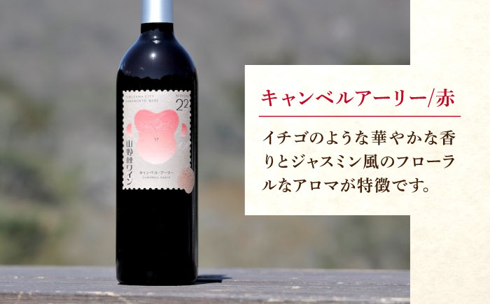 山野峡ワイン　赤白セット　キャンベル・ナイアガラ 広島県福山市/株式会社福山健康舎(山野峡大田ワイナリー) 山野峡ワイン 福山 広島 ワイン 福山市 ぶどう ワイナリー [BADO008]