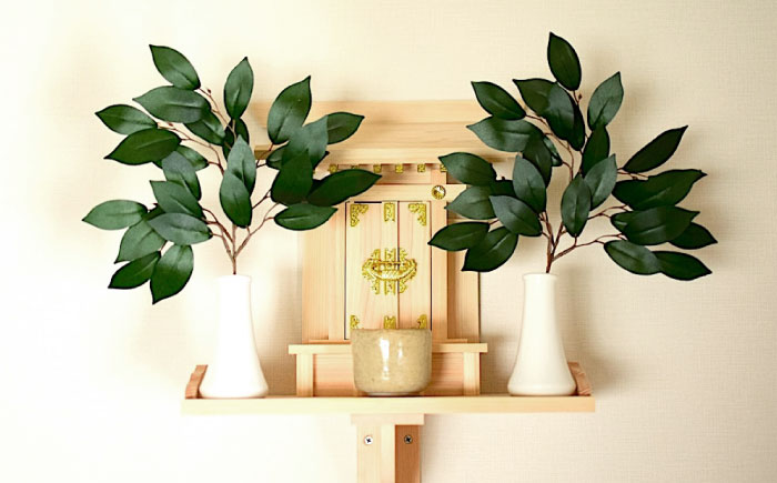 植物 備後・榊（サカキ）切り枝 １束サイズ1セット（2束入り） 広島県福山市/小林商事 本榊 さかき 国産 神棚 枝木 [BAEA010]