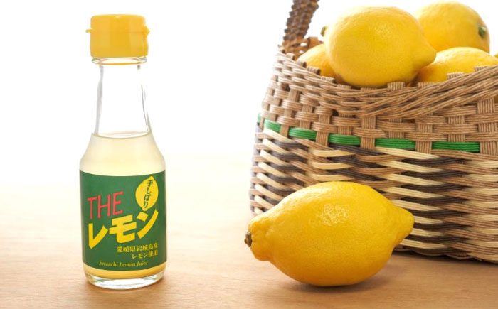 調味料 【冷蔵】 手しぼりTHEレモン（レモン果汁100％） 100ml×６本 広島県福山市/八田保命酒舗 レモン 檸檬 レモン果汁 果汁100％ 食品 [BAET003]