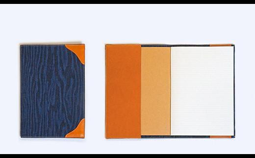 ブックカバー ノートカバー セミB5 スタンダード ブックカバー デニム ノート 本 カバー 文庫本 お洒落 おしゃれ 木製 本革 広島県福山市/有限会社アルファ企画 [BAFB014]