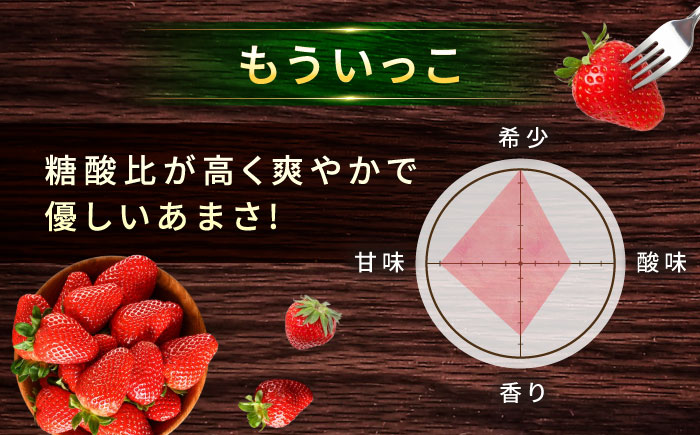 苺 「もういっこ・紅ほっぺ」200ｇ×4パックセット 広島県福山市/1515農園 もういっこ 紅ほっぺ いちご イチゴ セット　 [BAGD001]